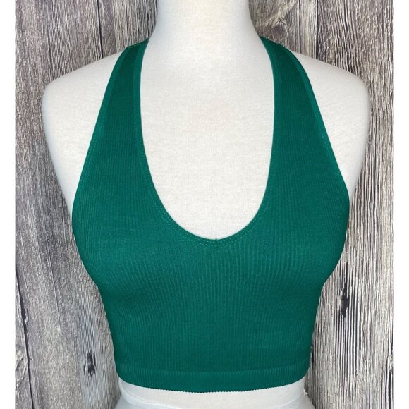 Free People FP Movement Green Crop Tank Top Women’s XS - Picture 2 of 6